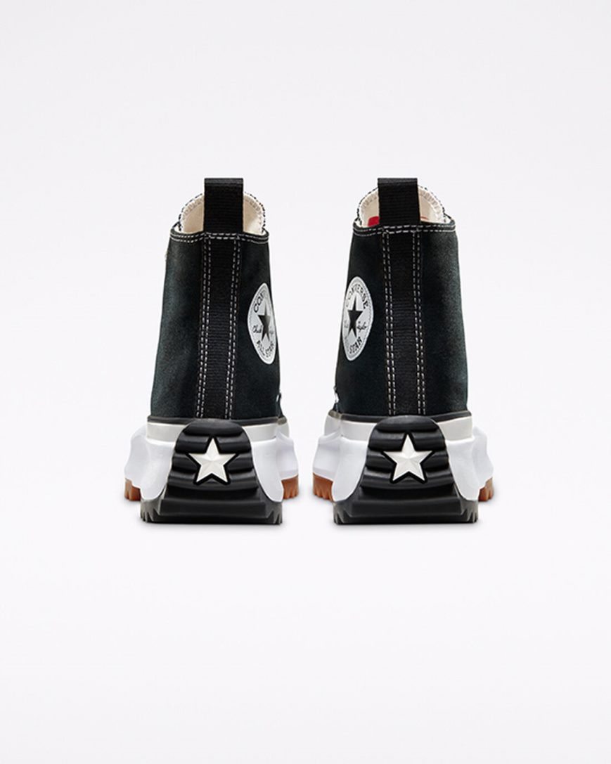 Men's Converse Run Star Hike High Top Platform Shoes Black / White | AU 95C61W